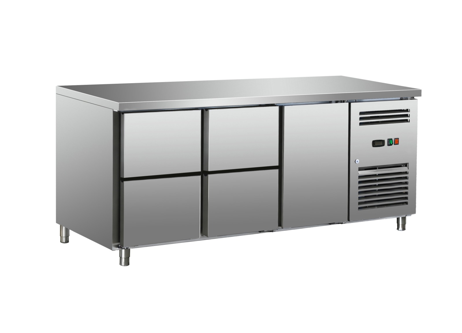 BTE-GN3140TN - Refrigerated Counter 1 Door + 4 Drawers - 465L